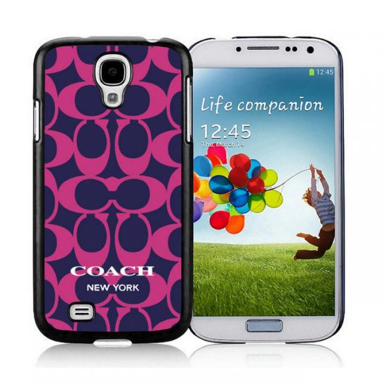 Coach Logo Monogram Purple Samsung Galaxy S4 9500 AUV | Women